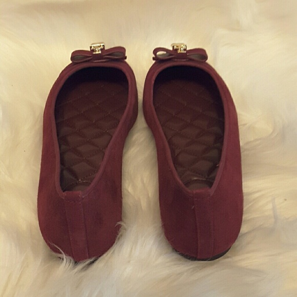 Michael kors Alice burgundy suede flats - Picture 3 of 5